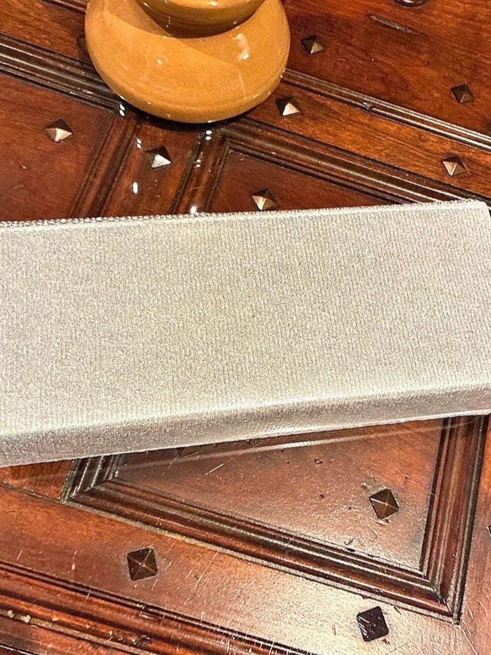 Silver Rhinestone Clutch Like New - Picture 4 of 9